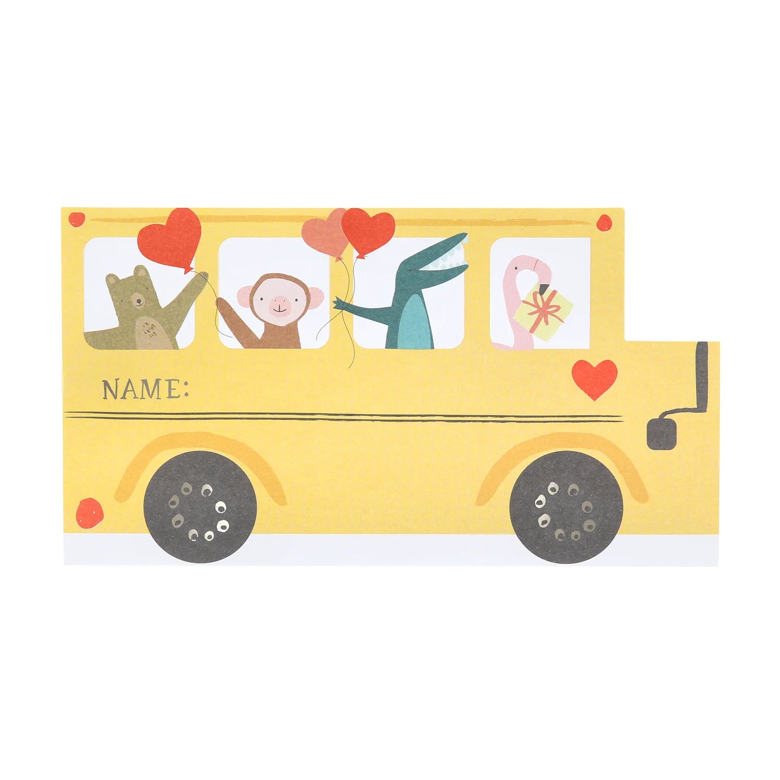 School Bus Valentine's Day Cards