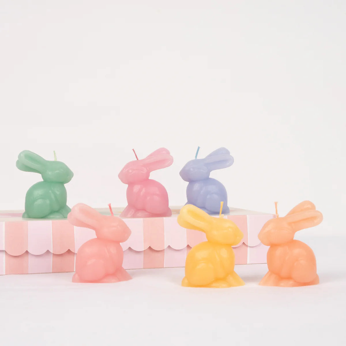 Mini Bunny Candles set of 6