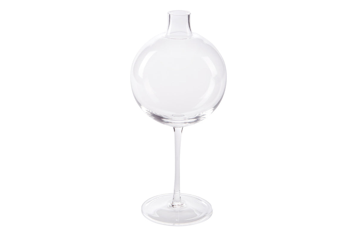 Clear Wine Glass Vase
