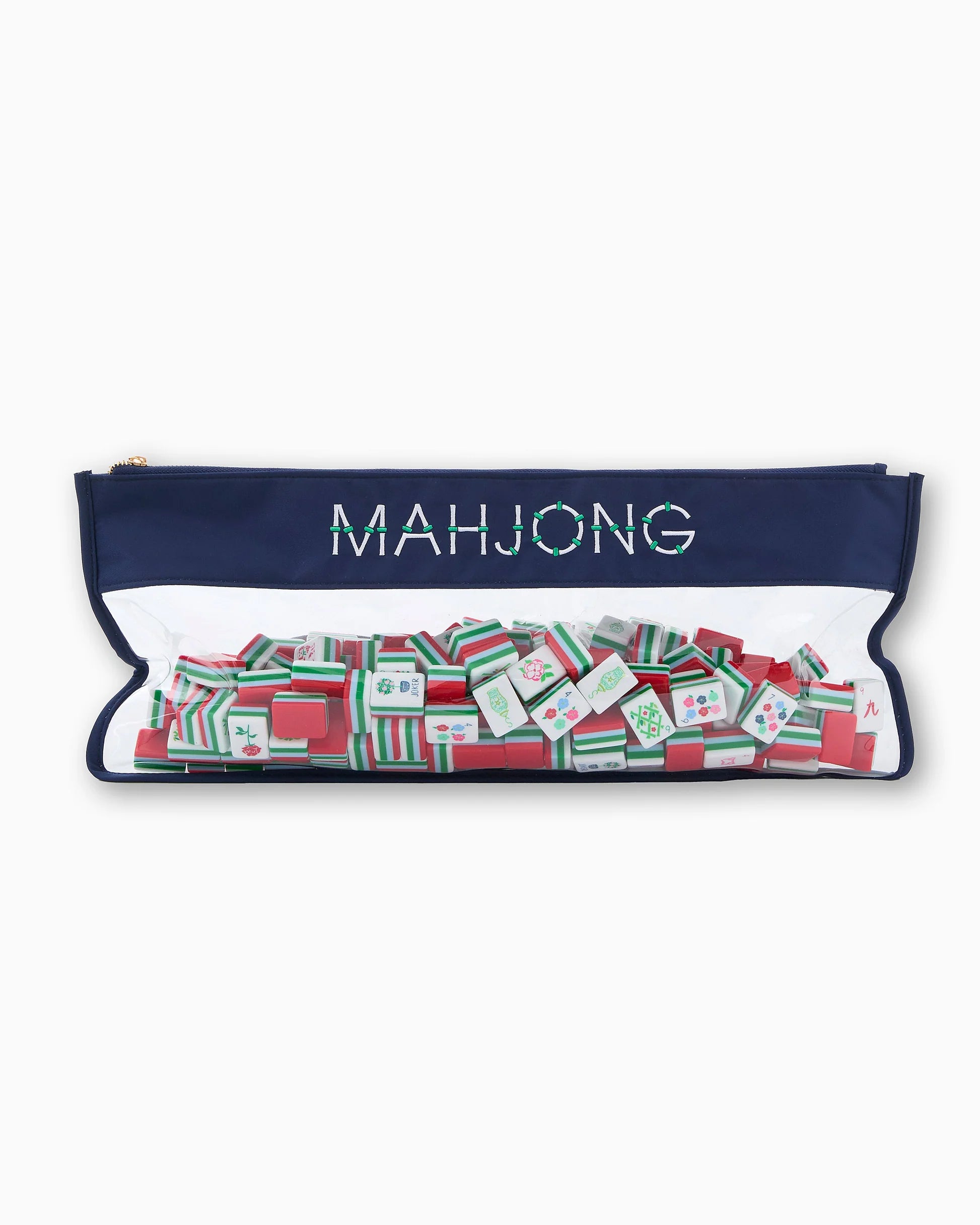 Navy Bamboo Mahjong