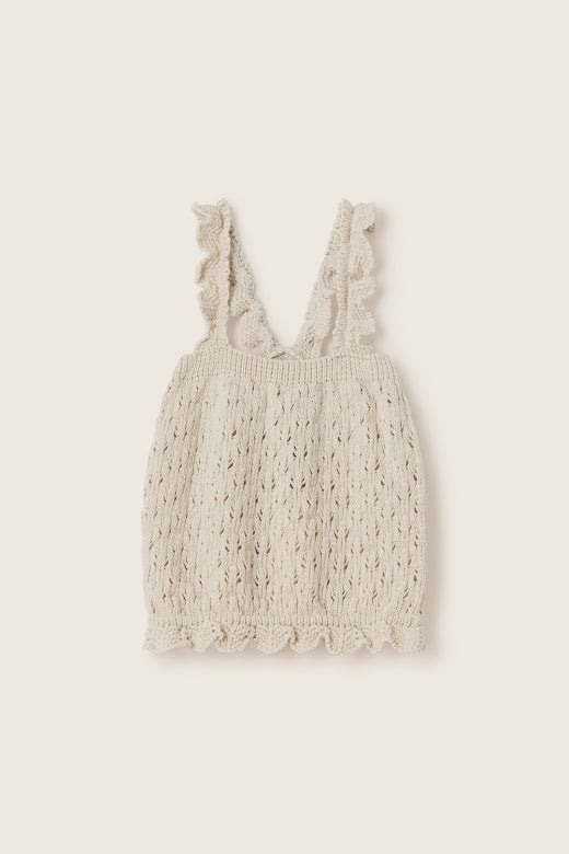Lily openwork tricot top