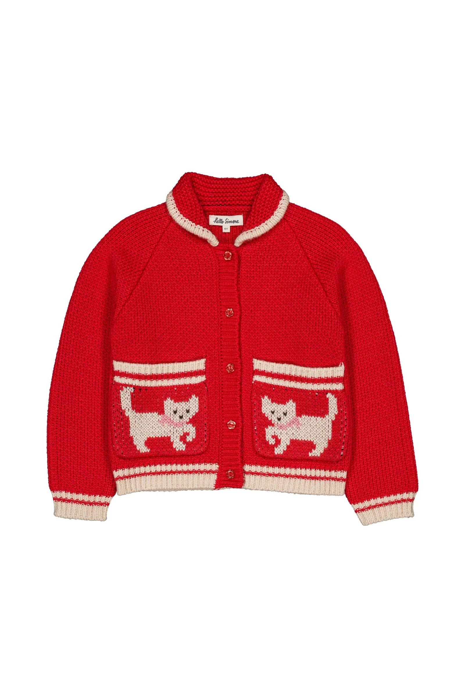 GRIZZLY CARDIGAN KITTY CHERRY