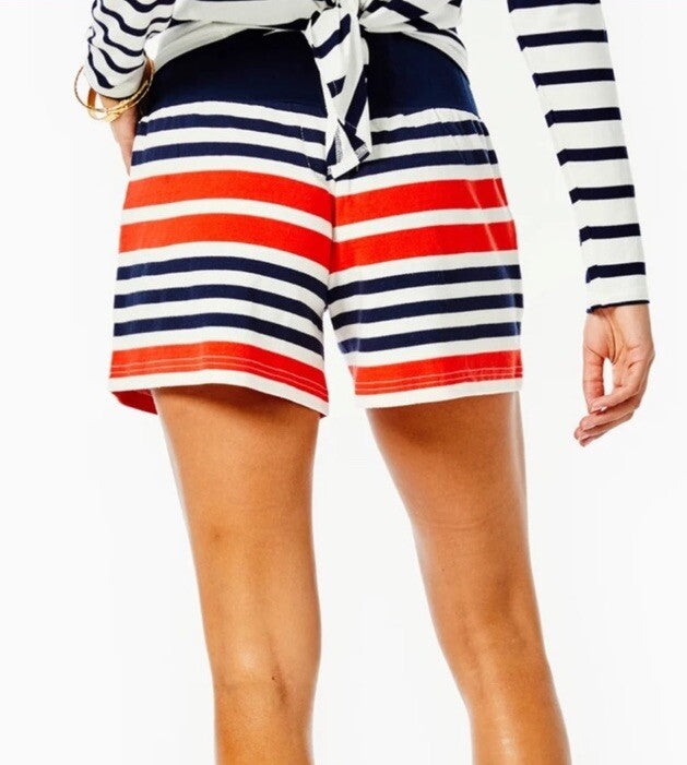 Quince Short in Red/White Blue