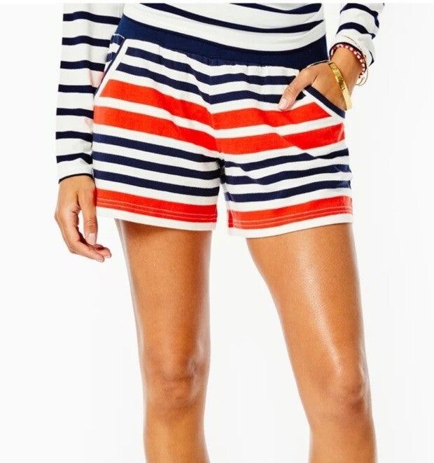 Quince Short in Red/White Blue
