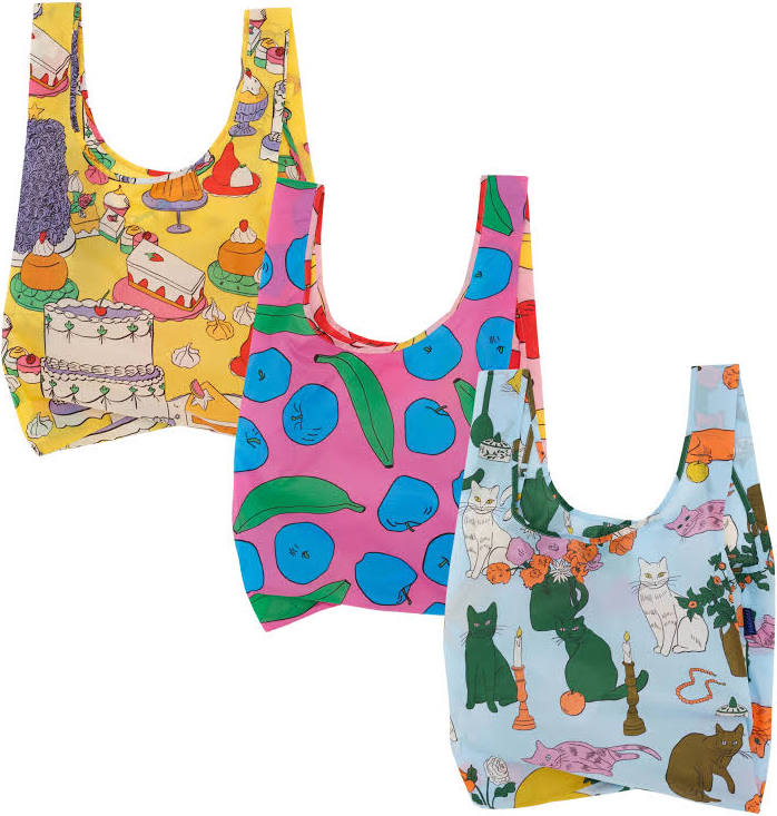 Standard Baggu Reusable Tote Set of 3