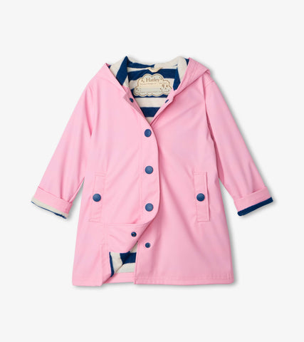 classic pink & navy splash jacket