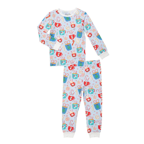 wake me up before you cocoa modal magnetic  pajama long sleeve set