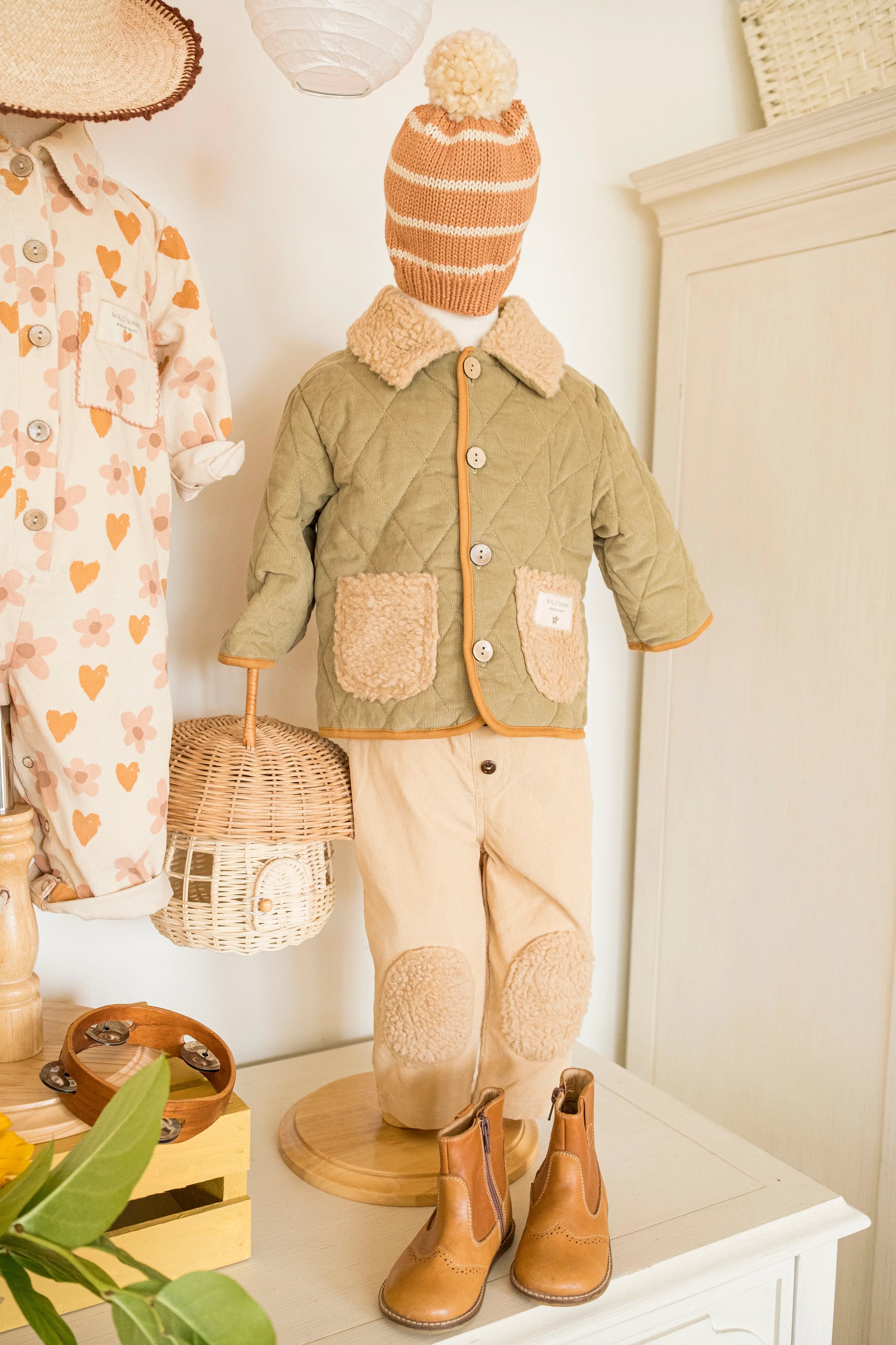 Quilted Jacket - Olive