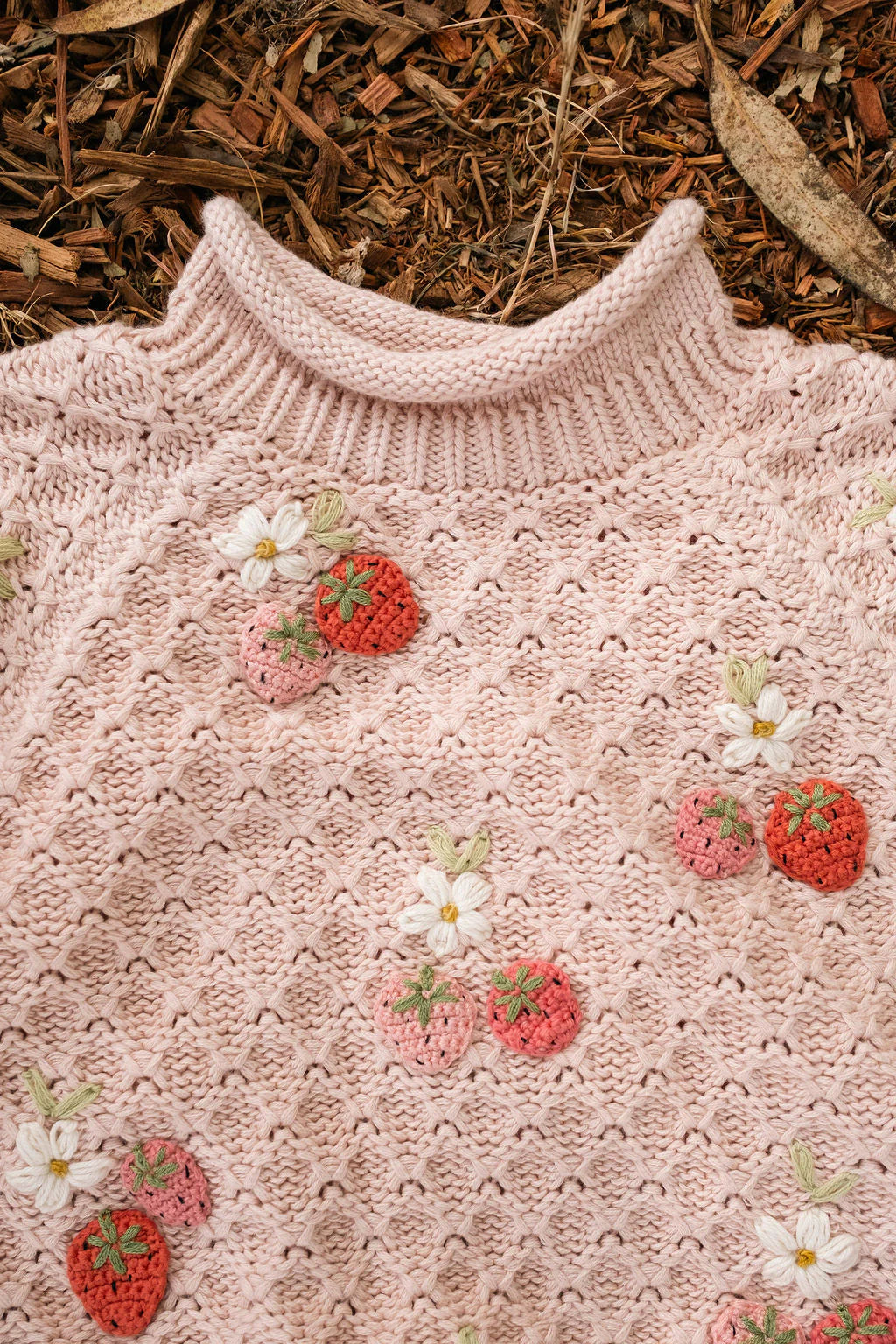 Strawberry Fields Sweater - Pink