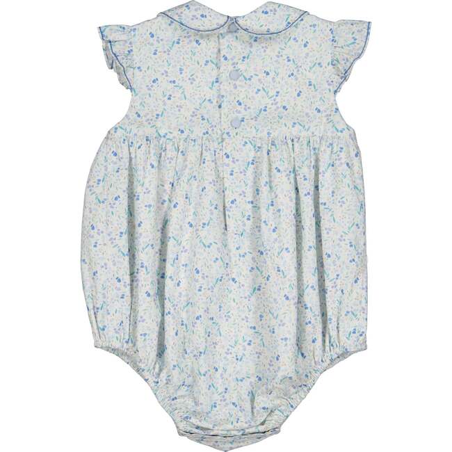 Cosmos Floral Short Sleeve Bubble Romper