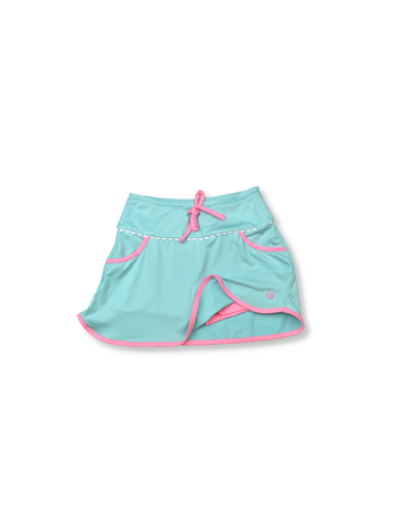 Tiffany Skirt - Turq/Pink