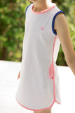 Tinsley Tennis Dress - White/Pink/Royal
