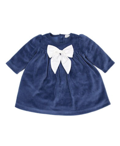 Baby & Toddler - My First Hanukkah Blue Velour Dress