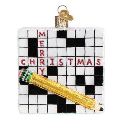 Decor - Crossword Puzzle Ornament
