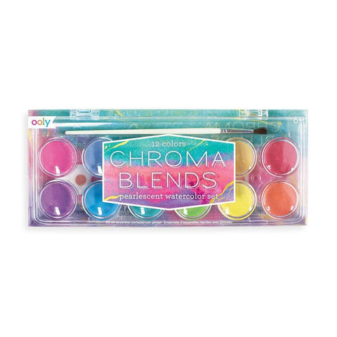 Chroma Blends Pearlescent Watercolors - 13 Piece Set