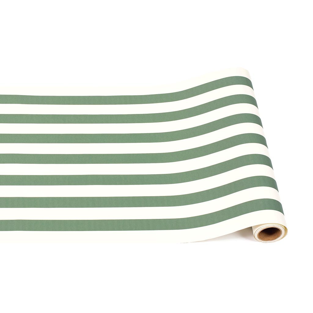 Home Decor - Dark Green Classic Stripe Runner