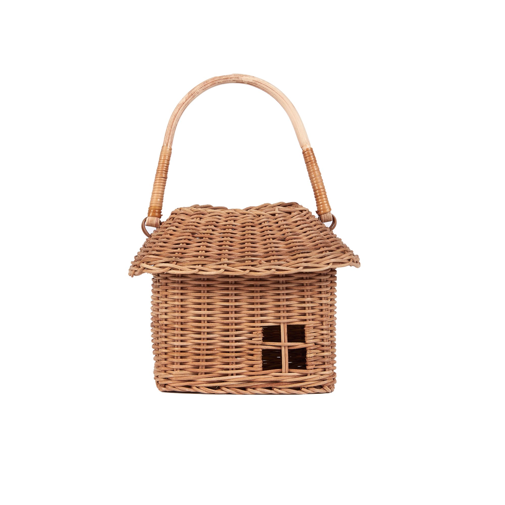 RATTAN HUTCH SMALL BASKET