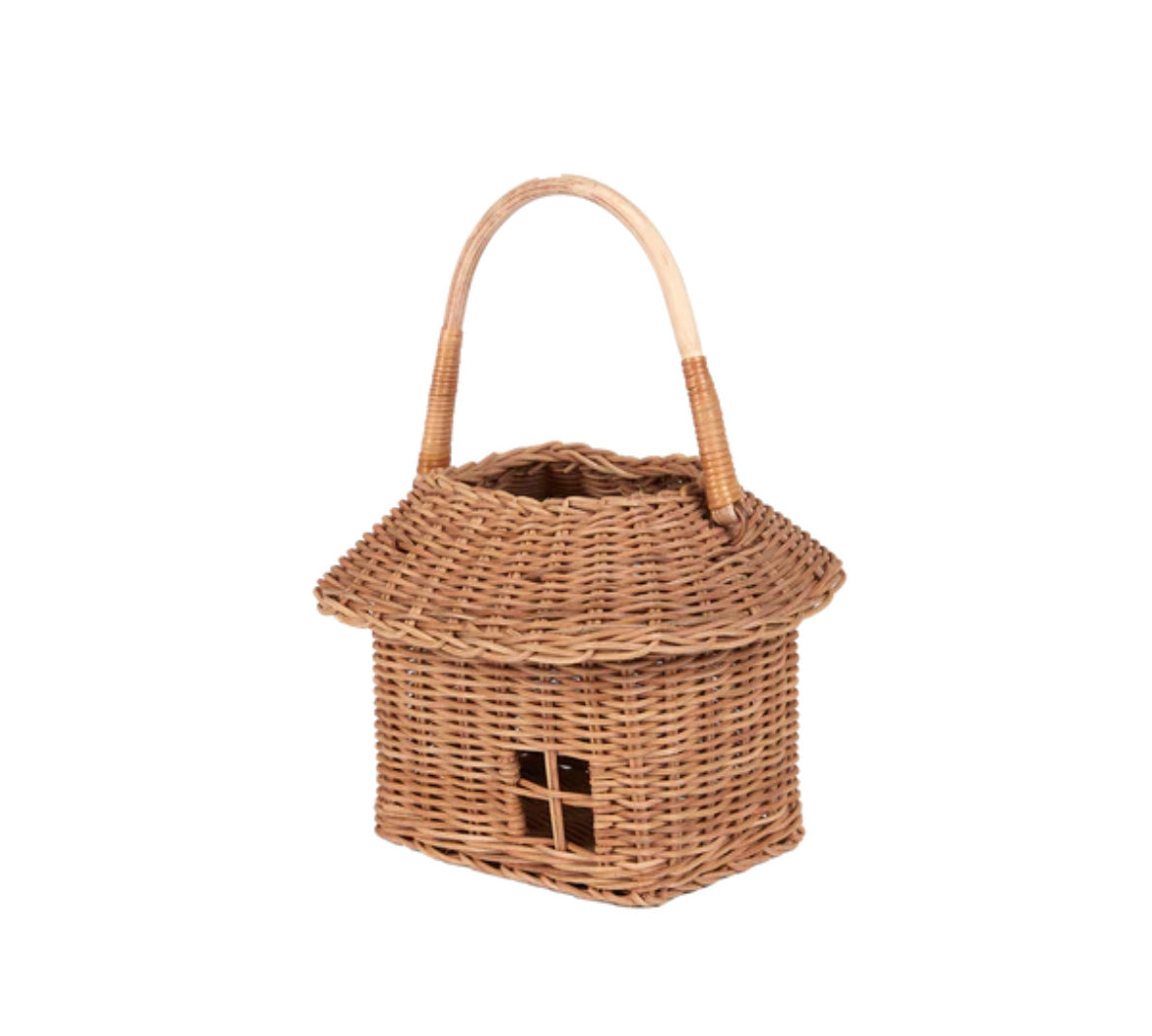 RATTAN HUTCH SMALL BASKET