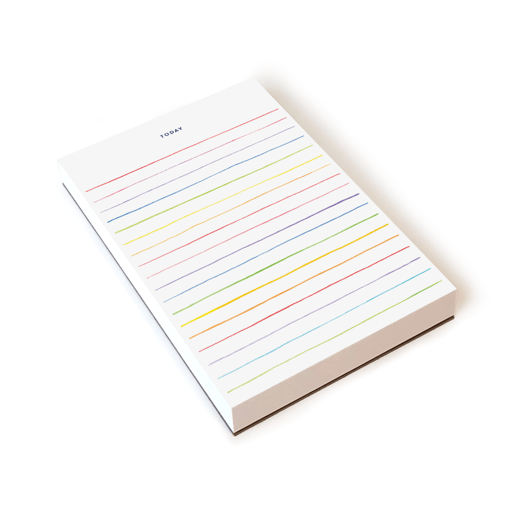 STATIONARY - MULTI STRIPES NOTEPAD