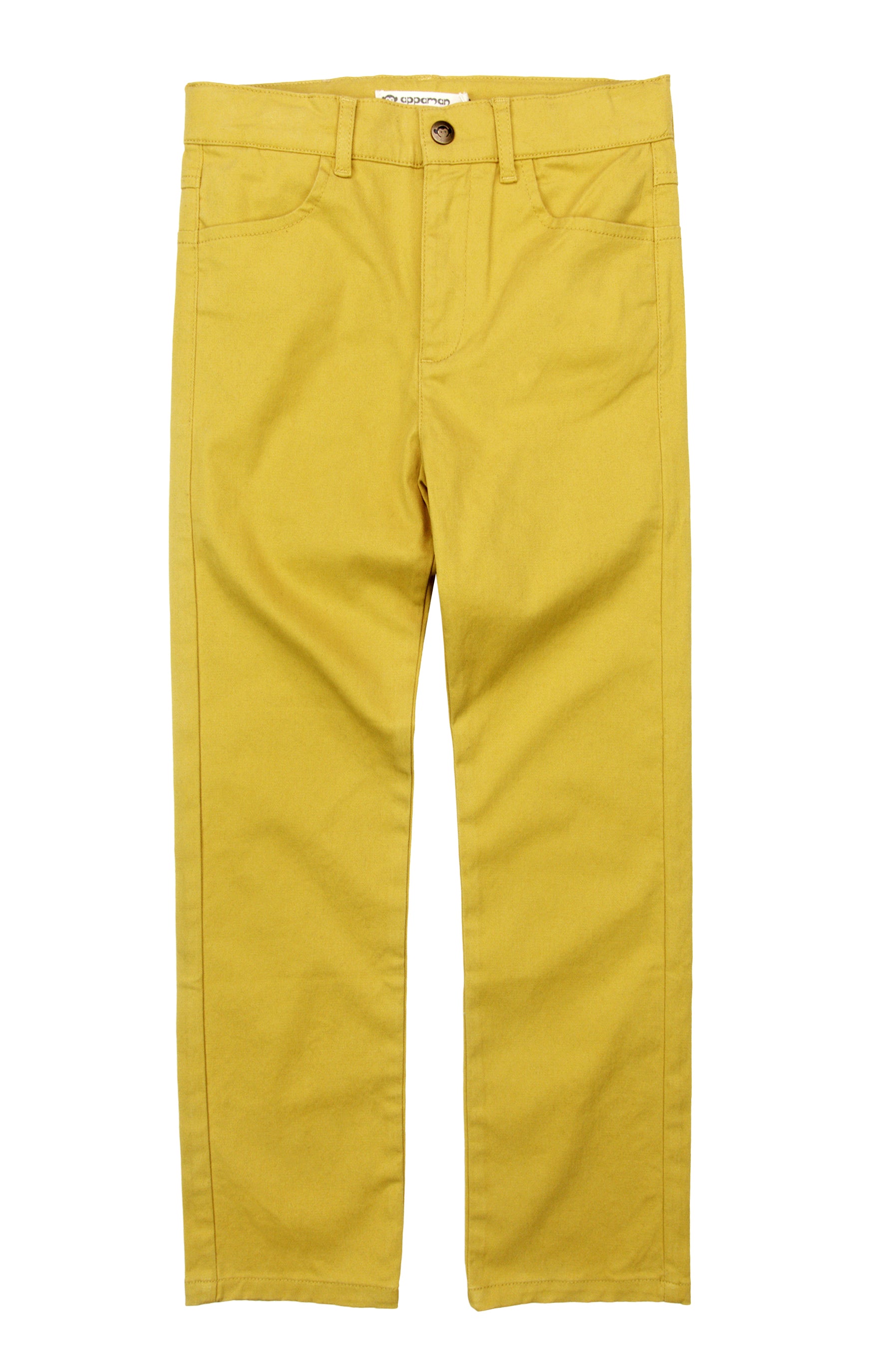 Skinny Twill Pant in Gold