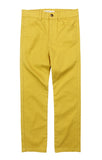 Skinny Twill Pant in Gold