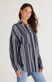 Lalo Striped Button Up Top
